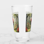 Verre Tiger Jouant Au Golf Dans Les Bois, (Gauche)