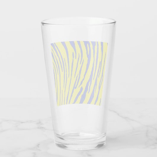 Verre Tiger rayures bleu jaune (Dos)