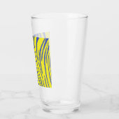 Verre Tiger rayures bleu jaune (Gauche)
