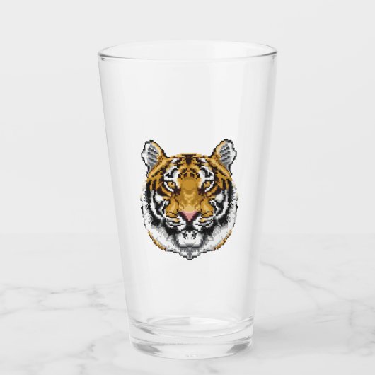 Verre Tigre à 8 bits (Devant)