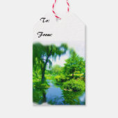 Verre tijd van de stad cadeaulabel (Voorkant)