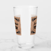 Verre Tiki Bar avec nom Bamboo Reed Arrière - plan (Gauche)