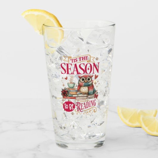 Verre 'Tis The Season to Be Reading (Devant glace)