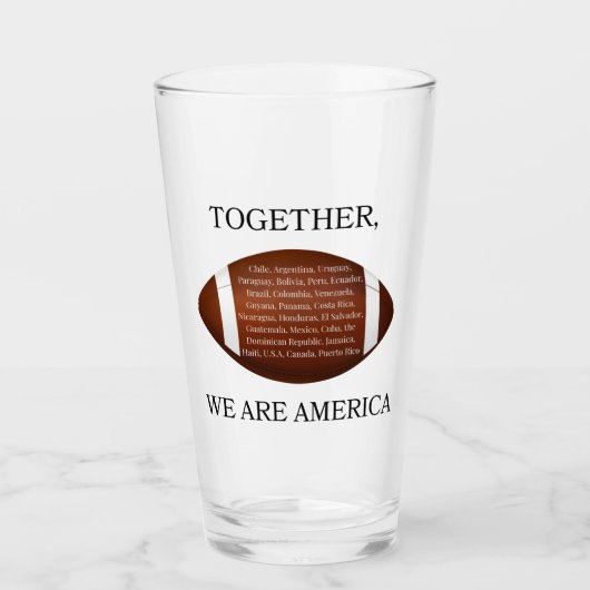 Verre Together We Are America  (Devant)