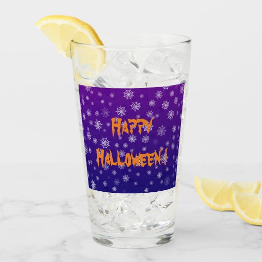 Verre Toile d'araignée Halloween (Devant glace)