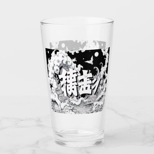 Verre Tokyo Noir et Blanc (Devant)