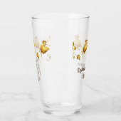 Verre Tomber dans l'amour Mariage d'automne avec les nom (Gauche)