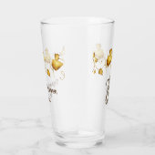 Verre Tomber dans l'amour Mariage d'automne avec les nom (Droite)