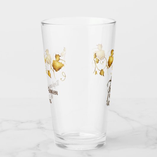 Verre Tomber dans l'amour Mariage d'automne avec les nom (Droite)