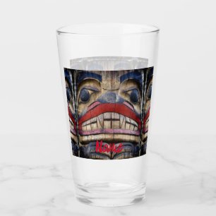 Verre Tonnerre à visage totem