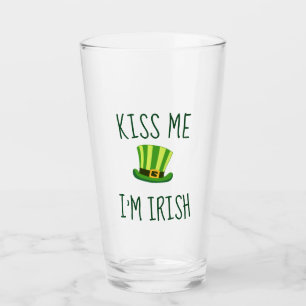 Verre Top Hat Kiss Me Im Irish