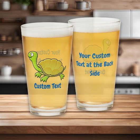 Verre Tortue de dessin animé