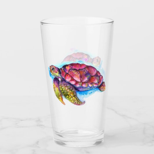 Verre Tortue de mer (Devant)