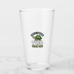 Verre Tortue Deux Ans Anniversaire Gravure Vintage Shi