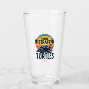 Verre Tortue facilement distrait par les tortues de mer 