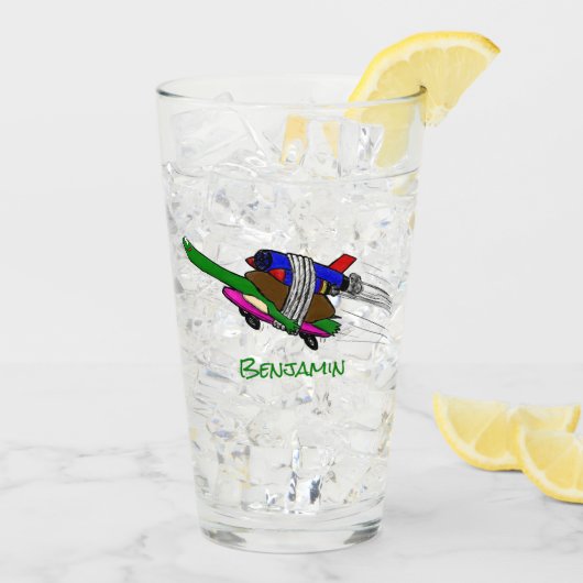 Verre Tortue volante (Dos glace)