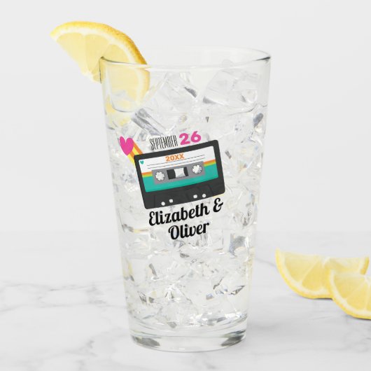 Verre Totalement 80s Cassette Mariage (Devant glace)