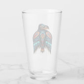 Verre totem du corbeau de Salish (Dos)