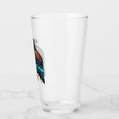 Verre totem du corbeau de Salish (Gauche)