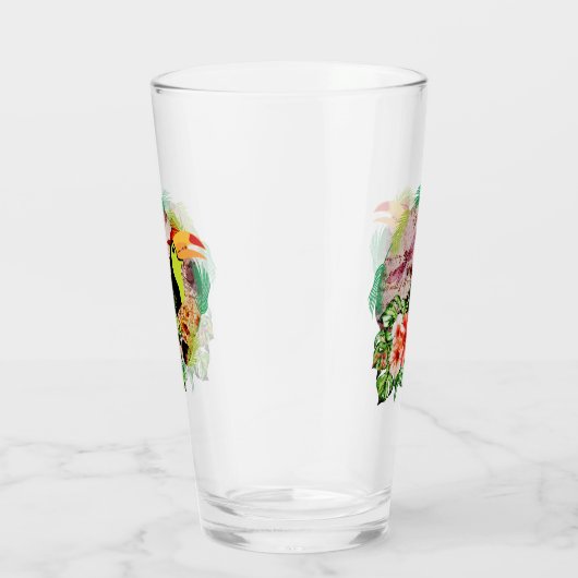 Verre Toucan's Magic - Chariot à oiseaux tropicaux (Droite)