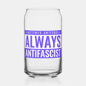 Verre toujours antifasciste - Bleu clair (Recto)