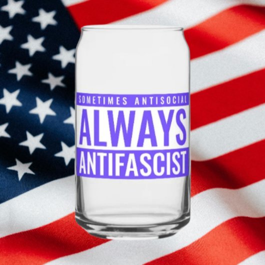 Verre toujours antifasciste - Bleu clair