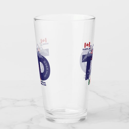 Verre Tour Divide 'TD' Pint Glass (Droite)