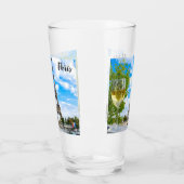 Verre Tour Eiffel avec vin blanc (Gauche)