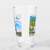 Verre Tour Eiffel avec vin blanc (Droite)