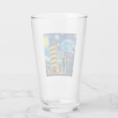 Verre Tour Starry Night Leaning De Pise Italie (Dos)