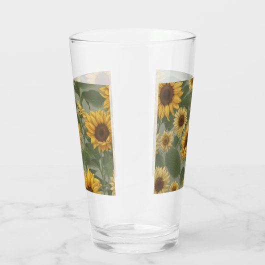 Verre Tournesol Abstrait #337 (Droite)