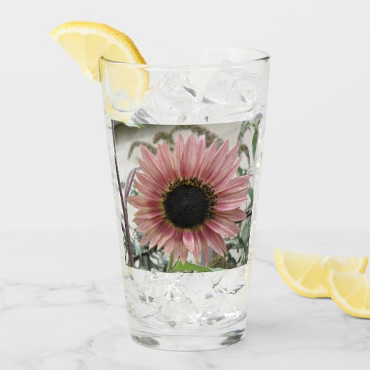 Verre Tournesol rose pâle (Devant glace)