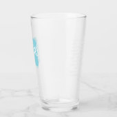 Verre Toussin d'amour multilingue - Mint bleu + AMOUR (Droite)