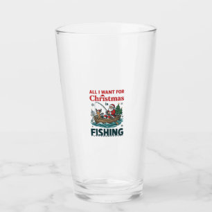 Verre Tout ce que Noël veut, c'est le bateau de pêche du