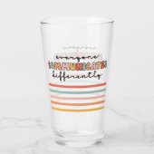 Verre Tout Le Monde Coloré Communique Différemment (Dos)