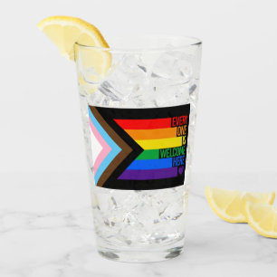 Verre Tout le monde est bienvenu ici (Progress Pride)