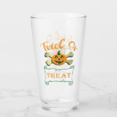 Verre Tracer ou traiter les os croisés citrouille Hallow (Dos)