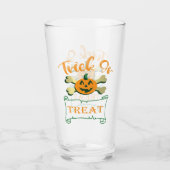 Verre Tracer ou traiter les os croisés citrouille Hallow (Devant)