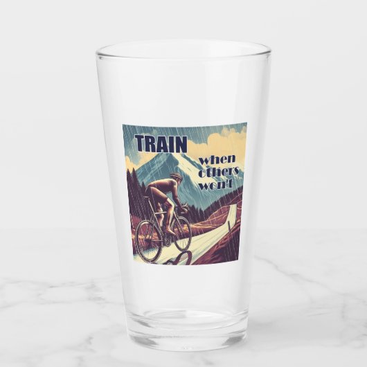 Verre Train quand d'autres ne feront pas de vélo (Devant)