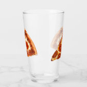 Verre Tranche de pizza pepperoni classique de SlipperyJo (Gauche)
