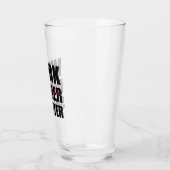 Verre Travailler plus intelligent pas plus difficile Mot (Gauche)