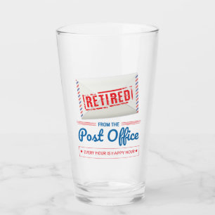 Verre Travailleur de poste retraité Mailman Retraite Fun