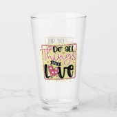 Verre Trendy Things Love Valentines Day (Devant)