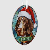 Verre tressé personnalisé Allemand Pointe courte (devant)