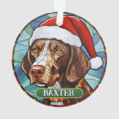 Verre tressé personnalisé Allemand Pointe courte (dos)