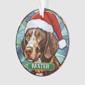 Verre tressé personnalisé Allemand Pointe courte (devant)