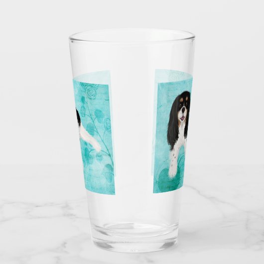 Verre Tri Couleur Cavalier King Charles Spaniel  (Droite)