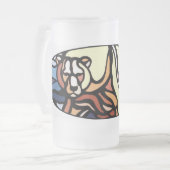 Verre tribal d'ours de nations de tasse de bière (Devant gauche)