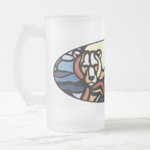 Verre tribal d'ours de nations de tasse de bière