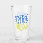 Verre Trident de l'emblème ukrainien tryzub dispersant l (Dos)